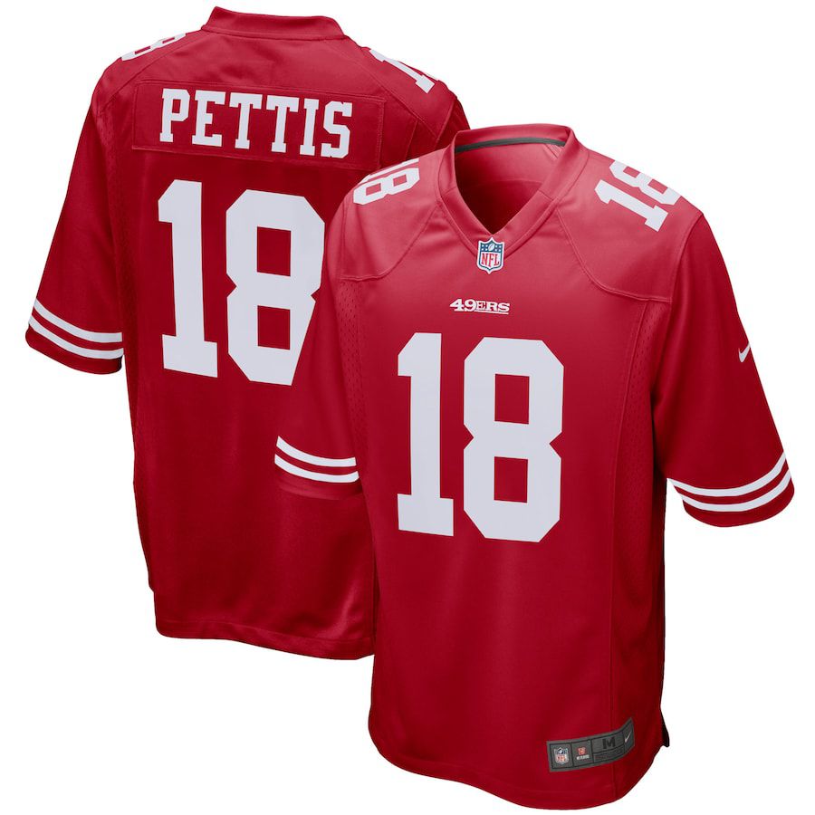Men San Francisco 49ers #18 Dante Pettis Nike Scarlet Player Game NFL Jersey->san francisco 49ers->NFL Jersey